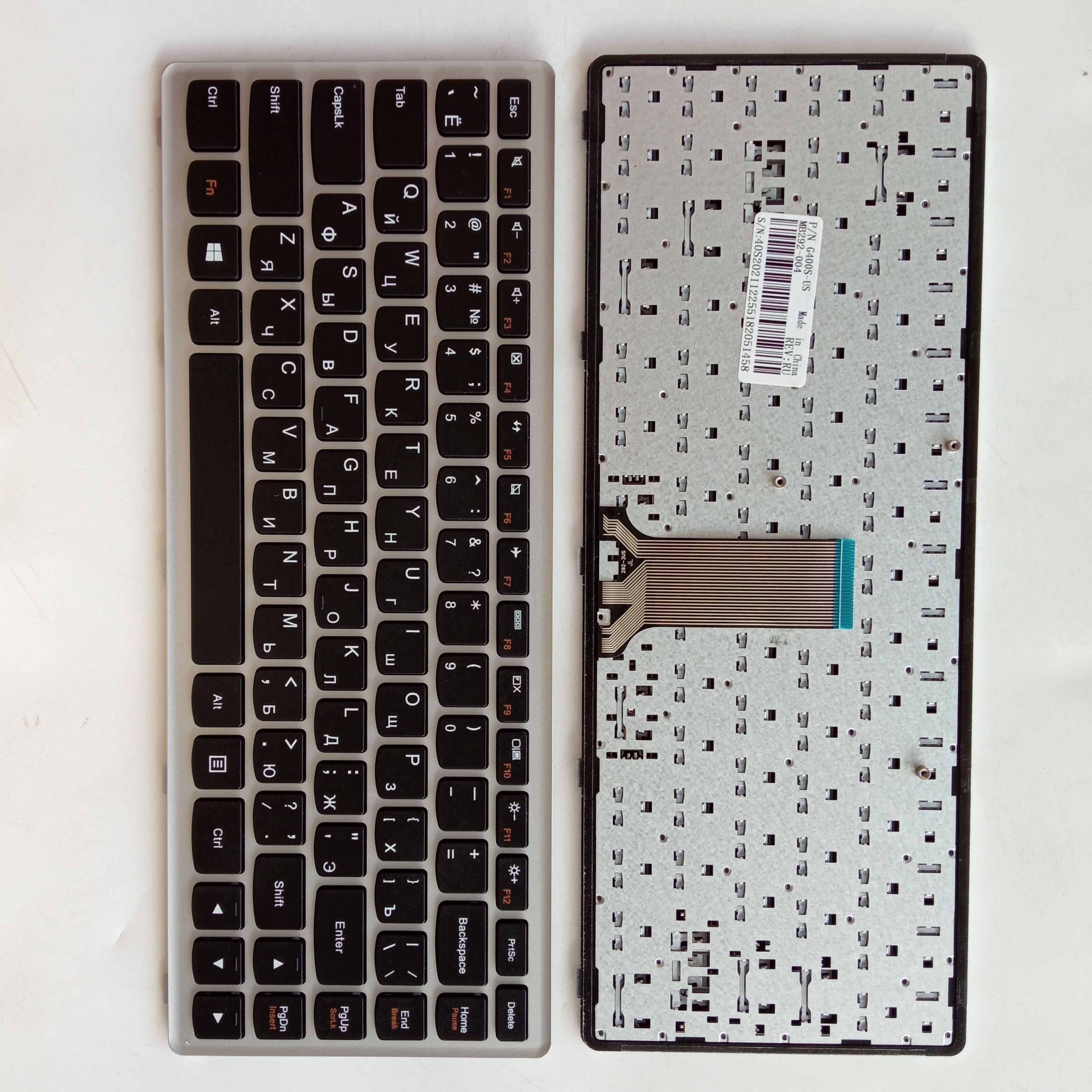 Picture of New Replacement Laptop Keyboard For LENOVO G400S/G405S/G410S/FLEX14 SILVER FRAME BLACK (OEM) RU Layout